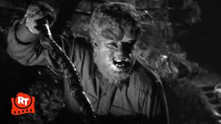 Frankenstein Meets the Wolfman 1943  The Wolf Man vs Angry Villagers Scene  Movieclips [upl. by Earla]