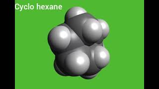 Cyclo hexane  3D structure organic molecules [upl. by Betthezul]