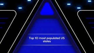 The 10 Most Populated US States  Tenable Game App Final [upl. by Mildrid]