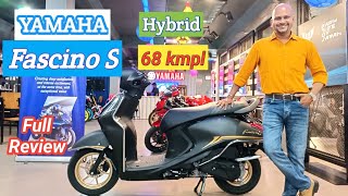 YAMAHA FASCINO S HYBRID full review by Jatin Kumar yahama fascino125 hybrid automobile [upl. by Notsirk]