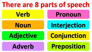 PARTS OF SPEECH 📚  English Grammar  Learn with examples [upl. by Friedrick975]