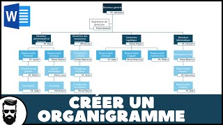 Créer un ORGANIGRAMME sur WORD [upl. by Simaj]