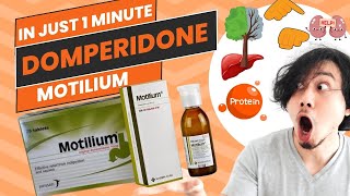 Domperidone  Motilium  All you need to know in 1 Minute [upl. by Anawot]