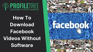 How To Download Facebook Videos Without Software  Facebook  Social Media  Facebook Videos [upl. by Nanreik]