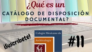 ¿Qué es un Catálogo de disposición documental  COLMEXA [upl. by Grove]