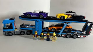 Lego City Car Transporter 60408 Review [upl. by Licha]