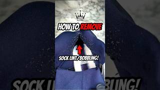 HOW TO REMOVE SOCK LINT AND BOBBLING FROM SHOES 😱🔥 SAVE FOR LATER ✅ [upl. by Igenia477]