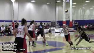 Tennessee commit Kortney Dunbar Midwest Elite HIGHLIGHTS  MWRR Spring Kickoff  ESPN 79th in 2014 [upl. by Ellennod]