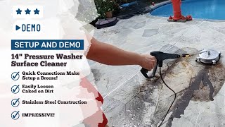 Setup and Demo  Vlaeng 14quot Pressure Washer Attachment Quick Connect to etoolab Pressure Washer [upl. by Tallou765]