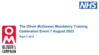 Part 1 of 5  The Oliver McGowan Mandatory Training Celebration Event 7th August [upl. by Dall]