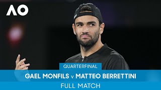 Gael Monfils v Matteo Berrettini Full Match QF  Australian Open 2022 [upl. by Naegem]