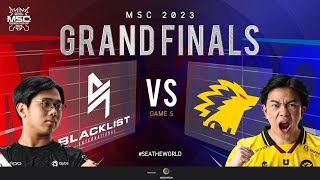 ID MSC Grand Finals  BLACKLIST INTERNATIONAL VS ONIC  Game 5 [upl. by Champ]