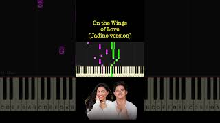 On the Wings of Love by Jeffrey Osborne Jadine version piano cover  sheet music amp lyrics [upl. by Wade]