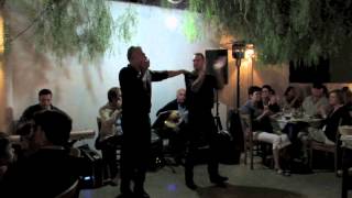 TRADITIONAL CRETAN DANCE amp MUSIC TAVERNA PIPERIA PEFKI CRETE2014 [upl. by Derr281]