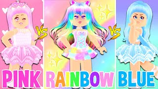 We Tried The ONE COLOR OUTFIT CHALLENGE In FASHION FAMOUS Roblox [upl. by Allemrac]