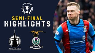 Falkirk 03 Inverness Caledonian Thistle  Highlights  Scottish Cup SemiFinal [upl. by Peskoff]