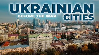 Ukrainian cities before the war  4K DRONE  Ukraine [upl. by Obocaj703]