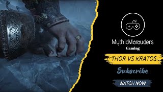 GOD OF WAR RAGNAROK GAMEPLAY Thor Vs Kratos [upl. by Evelc]