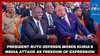 President Ruto defends Moses Kurias media attack as freedom of expression [upl. by Noved]