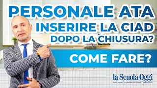 Come inserire la CIAD dopo la chiusura dellaggiornamento ATA terza fascia [upl. by Conan236]