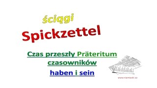 Czas przeszły Präteritum czasowników haben i sein  Ściąga  dla początkujących hatte war [upl. by Simonette]