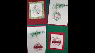 Stampin Up Hang An Ornament Bundle [upl. by Leunammi]