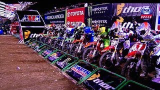 2013 AMA Supercross 250 Lites Main RD 1 Anaheim [upl. by Bonis40]