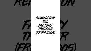 Remington 700 Factory Trigger 3006 [upl. by Toinette314]