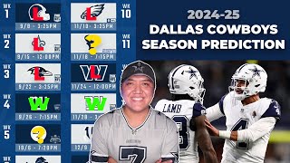 20242025 Dallas Cowboys Schedule Release  Season Prediction DallasCowboys NFL [upl. by Jann]