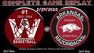 1 South Carolina Gamecocks Womens Basketball vs Arkansas Womens Basketball  22924 FULL GAME [upl. by Annekahs638]