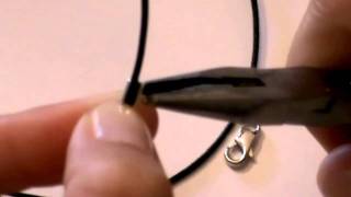 Abalorios  Tutorial quot Como montar un collar para colgantes quot [upl. by Lledo]