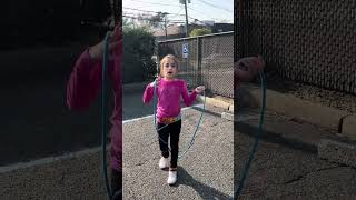 How many jump ropes can 7 yers old Nila can do in her first try [upl. by Pomona]