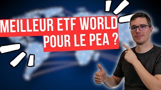 Quel est le meilleur ETF MSCI World sur PEA  iShares vs Amundi [upl. by Maureene534]