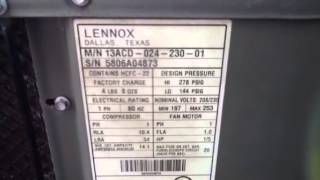 How Old is My Lennox Unit [upl. by Inaffit]