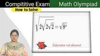 Nice Math Radical Simplification  Simplifying Radical Exponential  Imo [upl. by Uela]