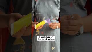 Heres a menstrual cup hackFemiSafe femalewellness menstrualcup periods lubricant femisafe [upl. by Lucias]