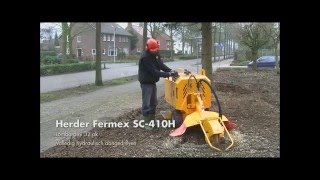 HerderFermex SCW410H stump cutter work environment [upl. by Eatnohs]