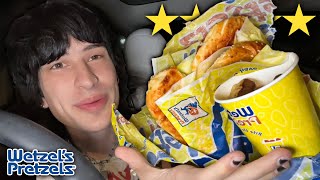 Trying Wetzel Pretzels ENTIRE MENU [upl. by Drolyag113]