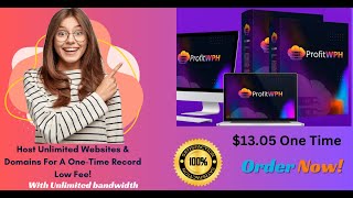 ProfitWPH Review amp Bonuses  Host Unlimited websites and Domains [upl. by Ruthven]