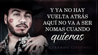 LETRA ¨FUISTE TÚ¨  Gerardo Coronel quotEl Jerryquot Lyric Video [upl. by Anavrin728]