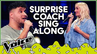 Talent amp Coaches SING TOGETHER in the Blind Auditions of The Voice  Top 10 [upl. by Cosetta]