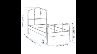 Assembling Ikea FurnitureSagstua Single bed [upl. by Ymij]