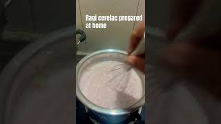 ragi cereal for baby  12 glass water  milk palm candy cook for 10 min baby foodviralshort [upl. by Brenan457]