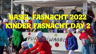 DAY 2 BASEL FASNACHT 2022  KINDER FASNACHT  RISHCHARD [upl. by Boys]