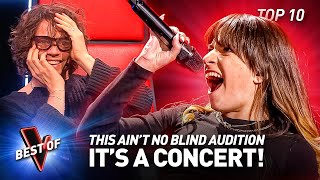 They turned their Blind Audition into a CONCERT on The Voice 💥  Top 10 [upl. by Notsew219]