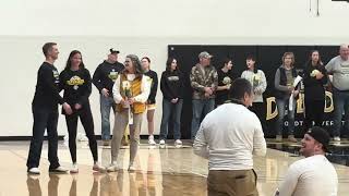 Dordt University Women’s Basketball Senior Night 2024 [upl. by Tiny]