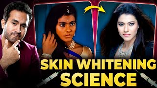 How Celebs are Turning WHITE overnight  Science of Skin Whitening [upl. by Noremak23]