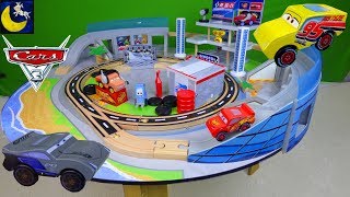 Disney Cars 3 Toys Ultimate Florida Speedway Race Track Set Kidkraft Wooden Train Table Playset Toys [upl. by Acirderf533]