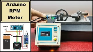 Arduino Tachometer RPM meter with IR sensor module [upl. by Svend219]