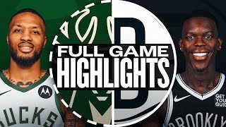 BUCKS at NETS  FULL GAME HIGHLIGHTS  October 27 2024 [upl. by Dimmick]